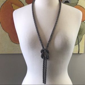 Statement Rope knot necklace